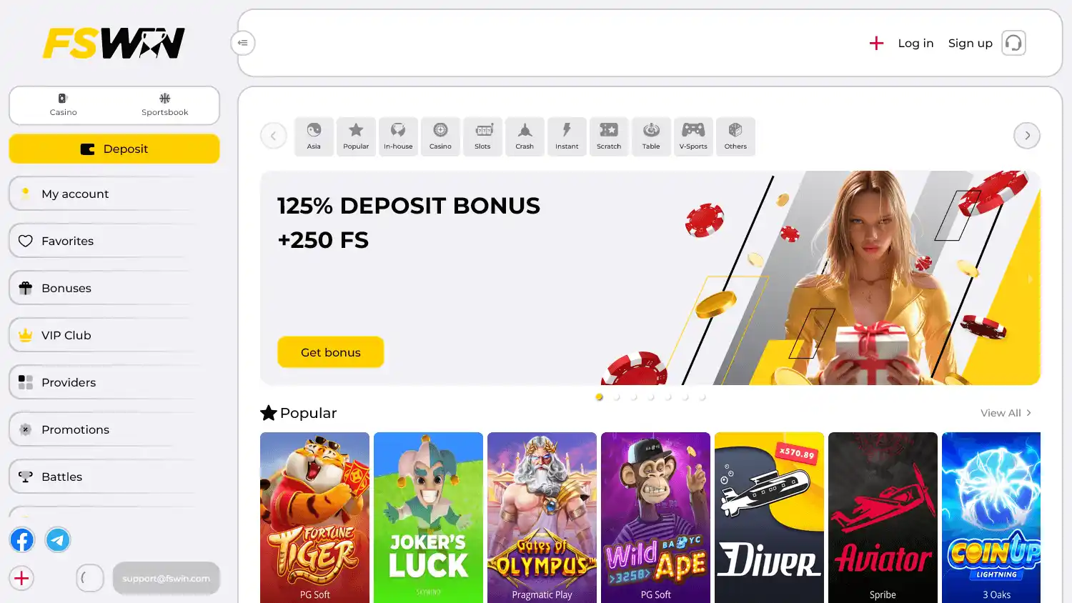 FSWIN Casino screenshot 1