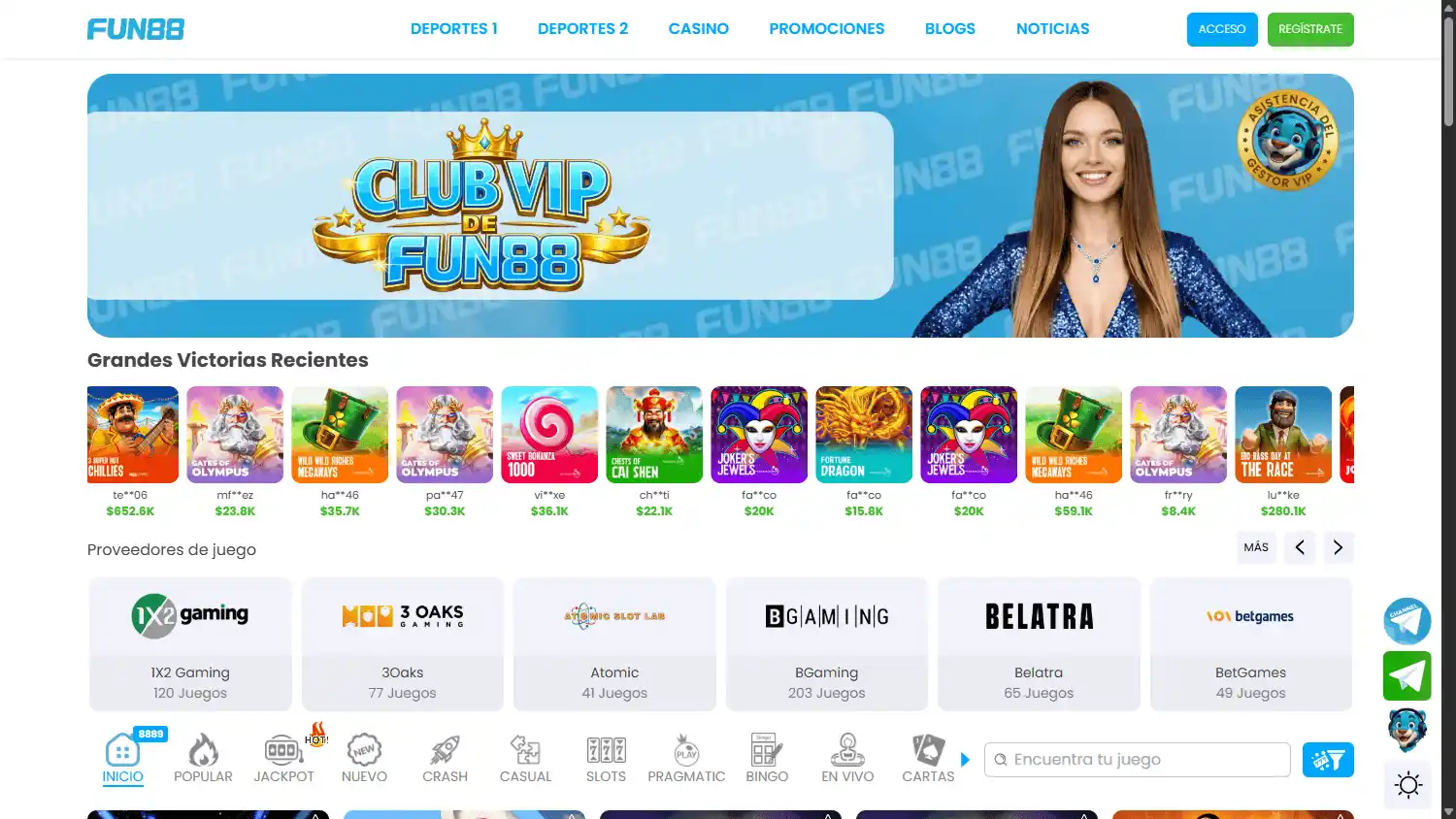 Fun88 Casino CL screenshot 2