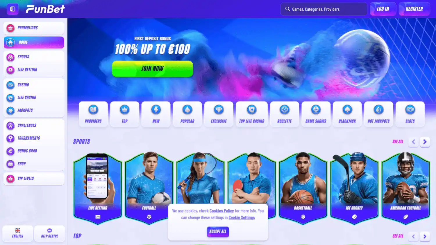 Funbet Casino screenshot 1