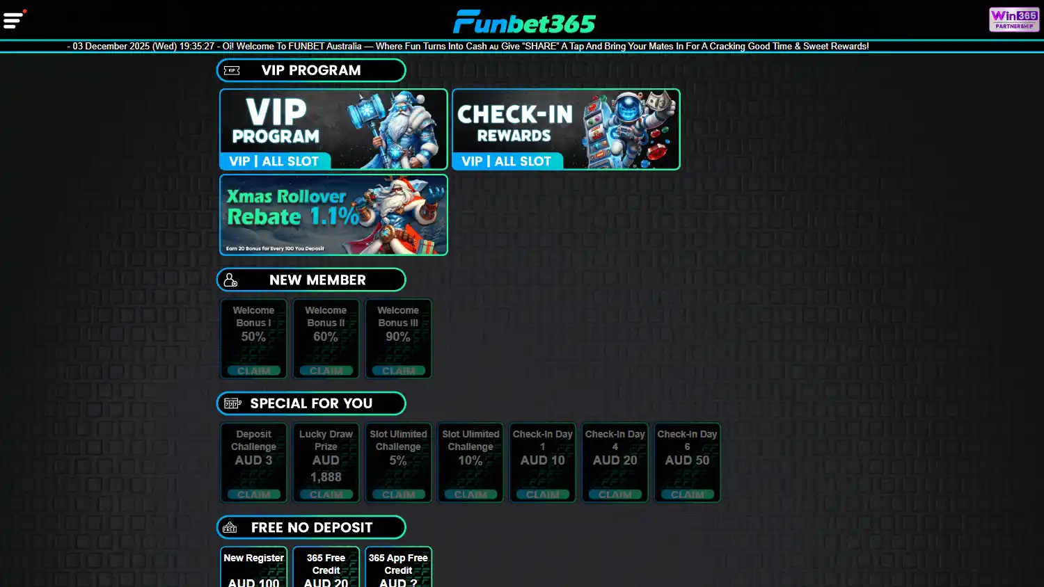 Funbet365 Casino screenshot 2