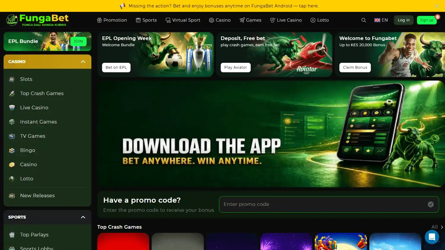 FungaBet Casino screenshot 1