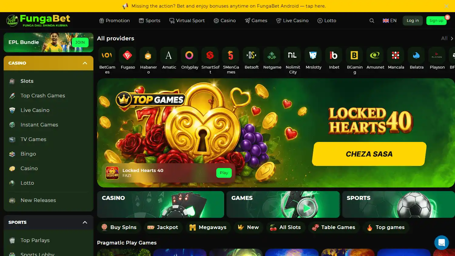 FungaBet Casino screenshot 2