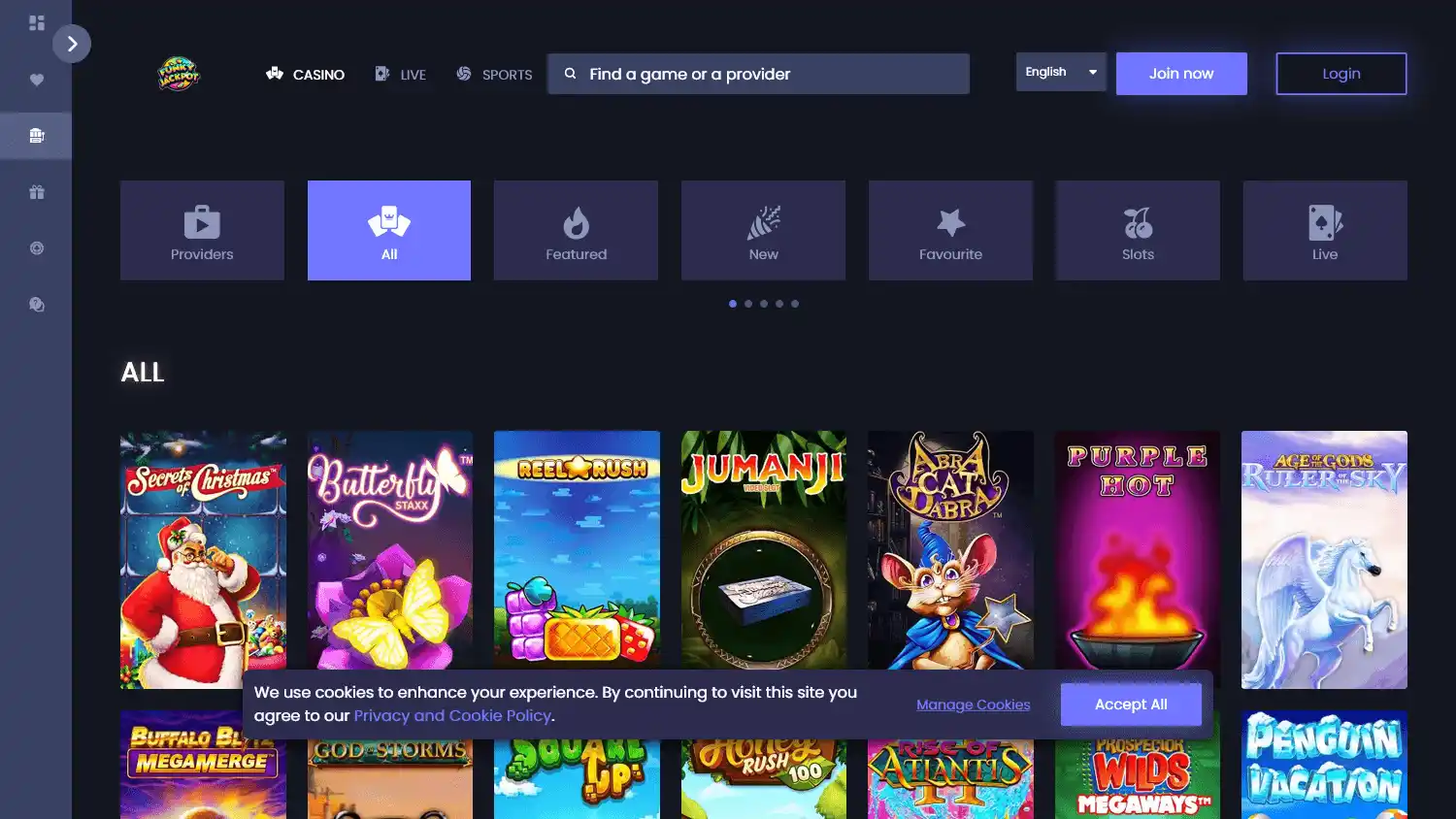 Funky Jackpot Casino screenshot 2