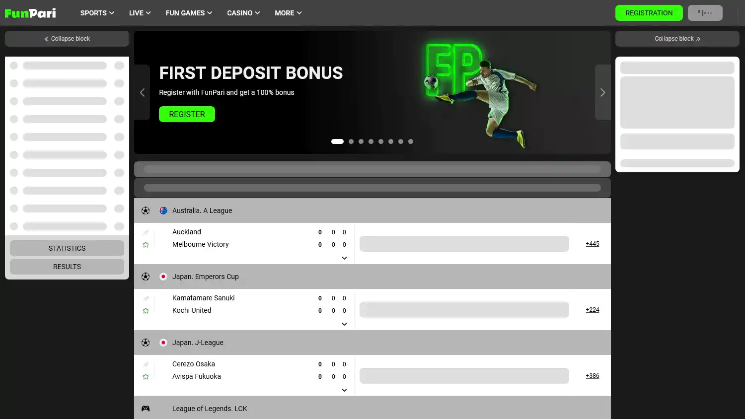FunPari Casino screenshot 1
