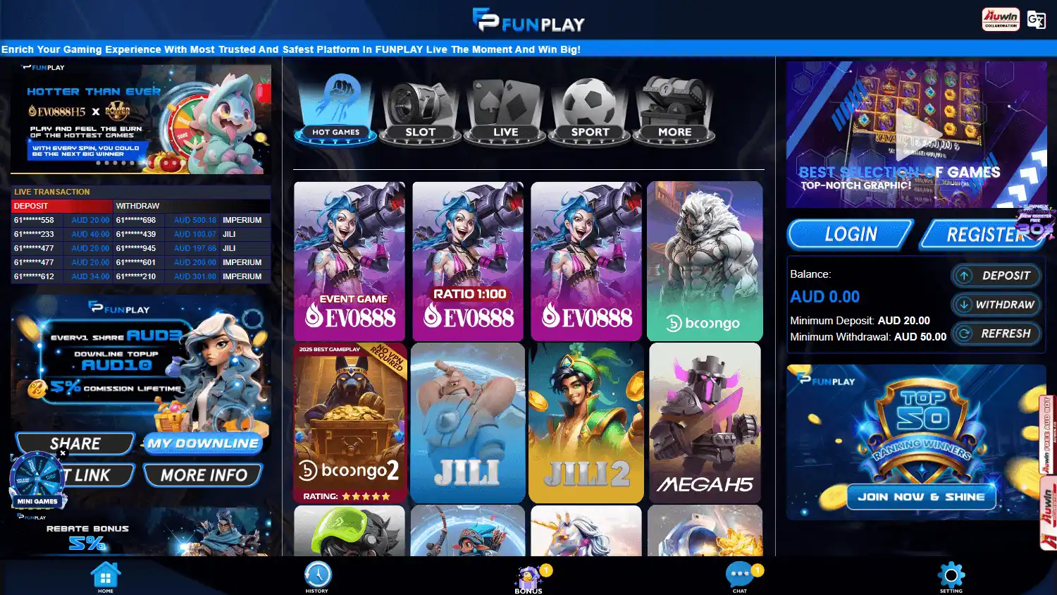 Funplay Casino screenshot 1
