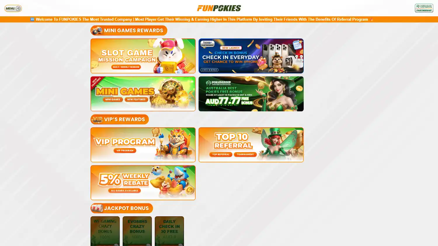 FunPokies Casino screenshot 2