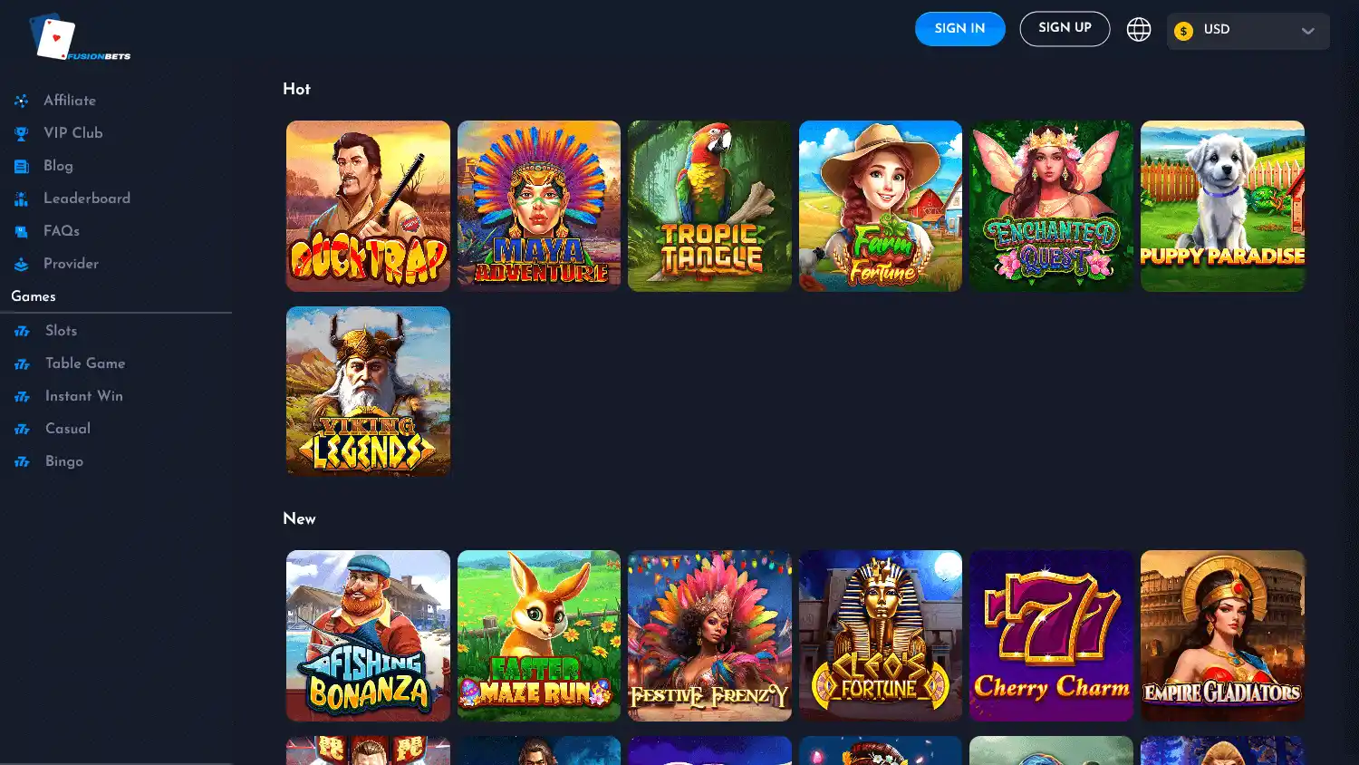 Fusionbets Casino screenshot 2