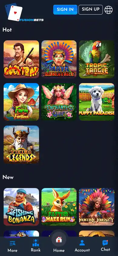 Fusionbets Casino screenshot 3