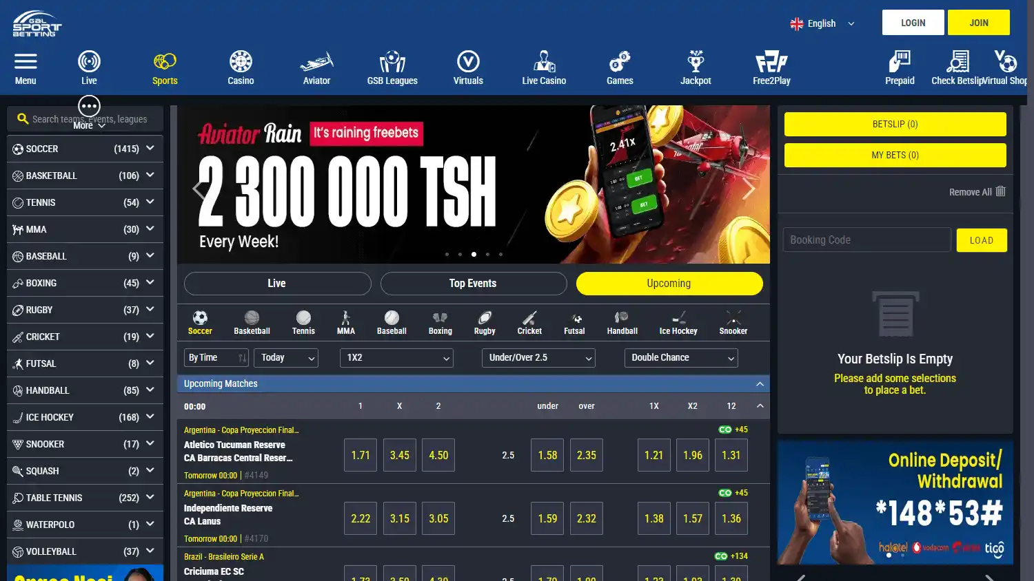Gal Sport Betting Casino screenshot 1