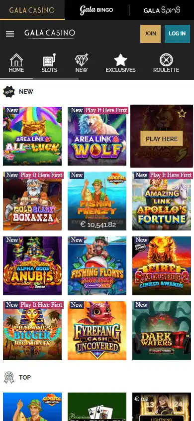 Gala Casino screenshot 3