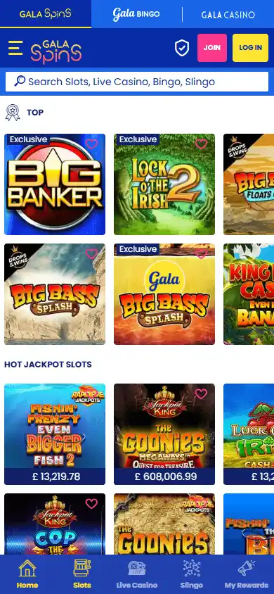 Gala Spins Casino screenshot 5