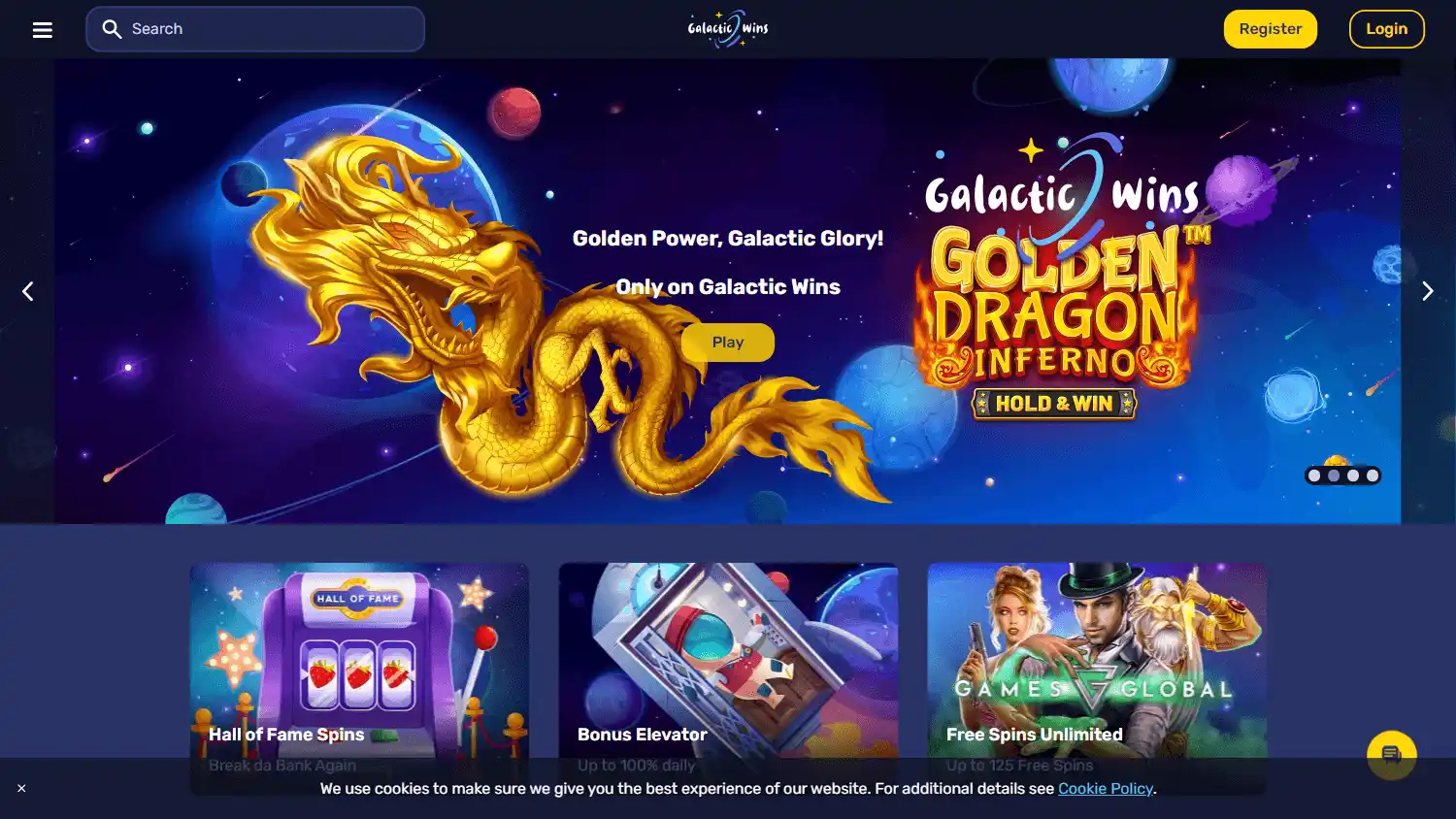Galactic Wins Casino screenshot 2