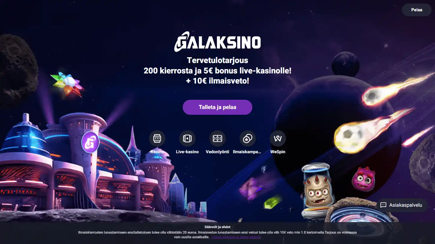 Galaksino Casino screenshot 1
