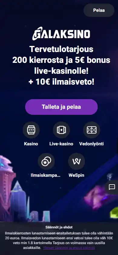 Galaksino Casino screenshot 4