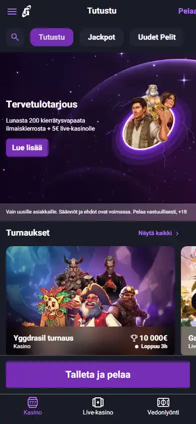 Galaksino Casino screenshot 5