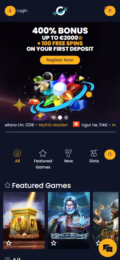 Galaxy Spins Casino screenshot 3