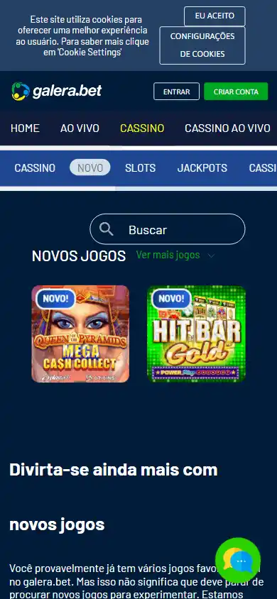 Galera.bet Casino screenshot 4