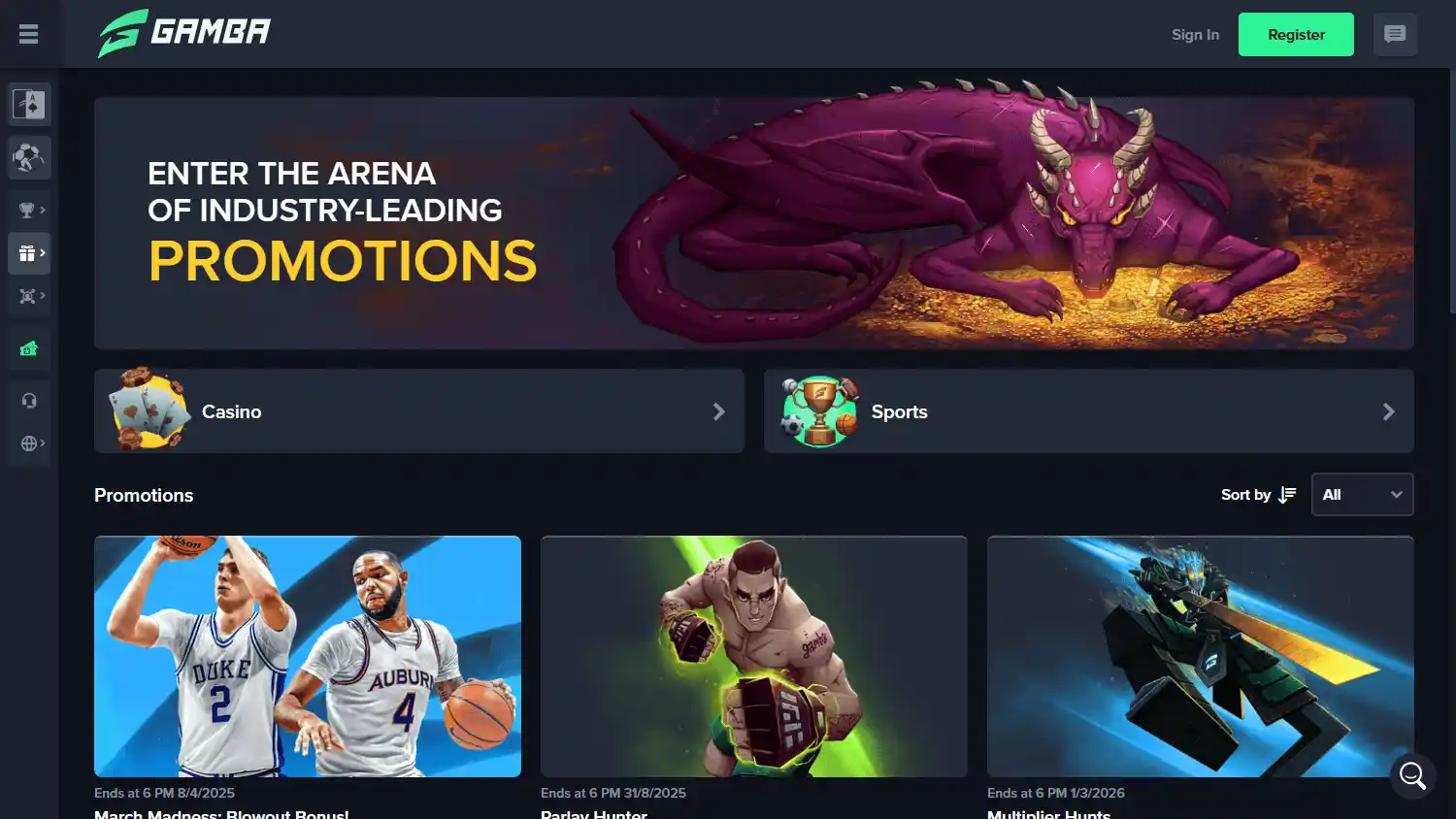 Gamba Casino screenshot 3