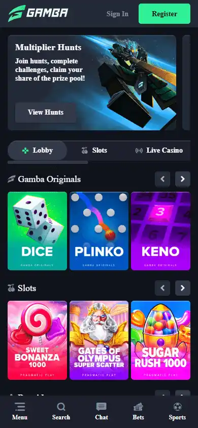 Gamba Casino screenshot 5