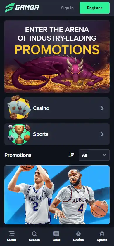 Gamba Casino screenshot 6