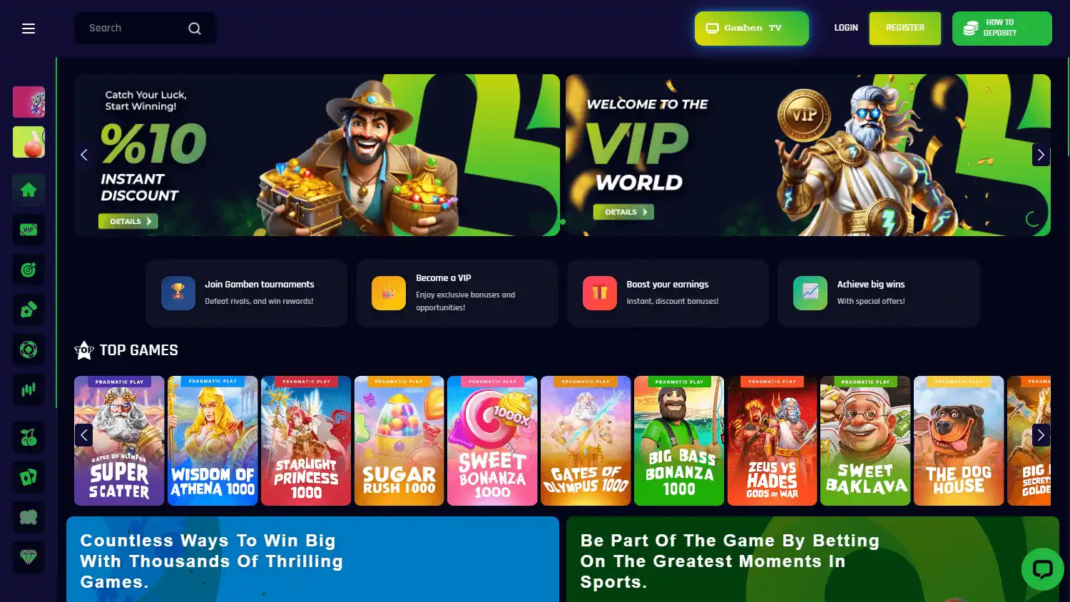 Gamben Casino screenshot 1