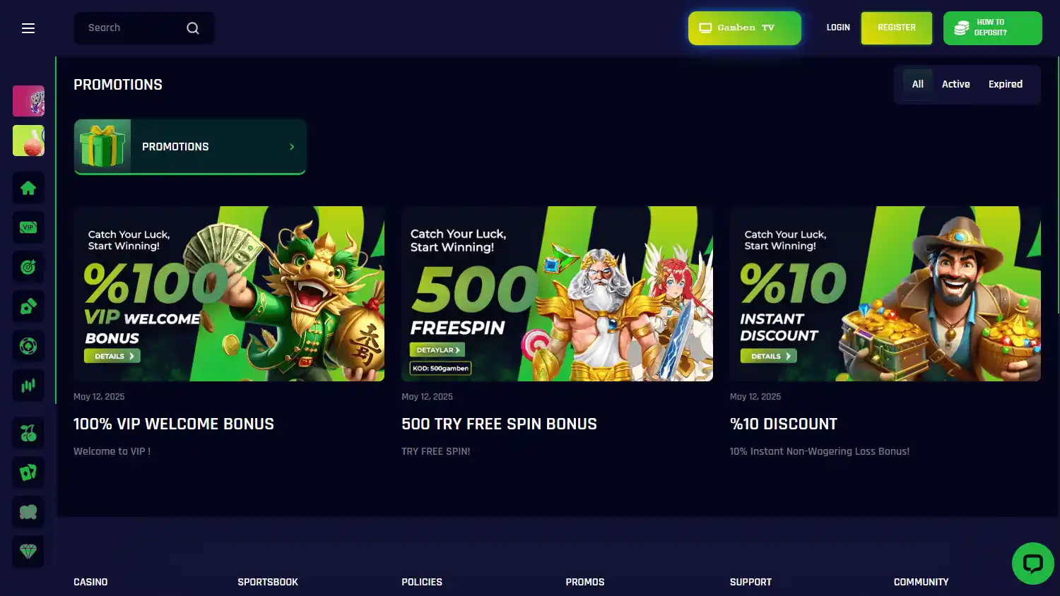 Gamben Casino screenshot 3