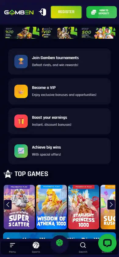Gamben Casino screenshot 4
