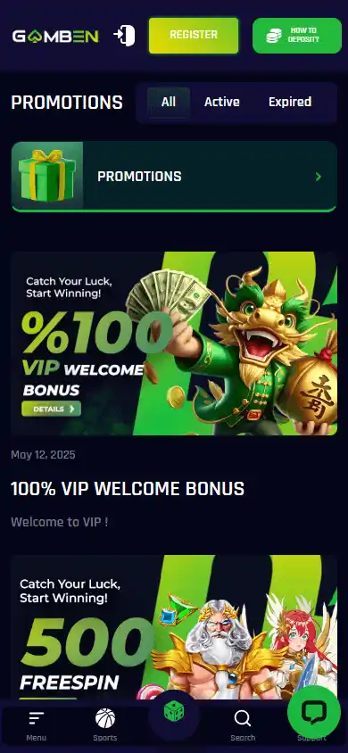 Gamben Casino screenshot 6