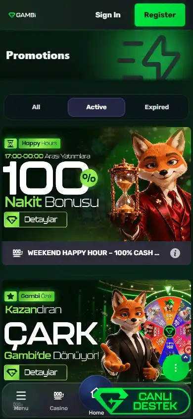 Gambi Casino screenshot 6