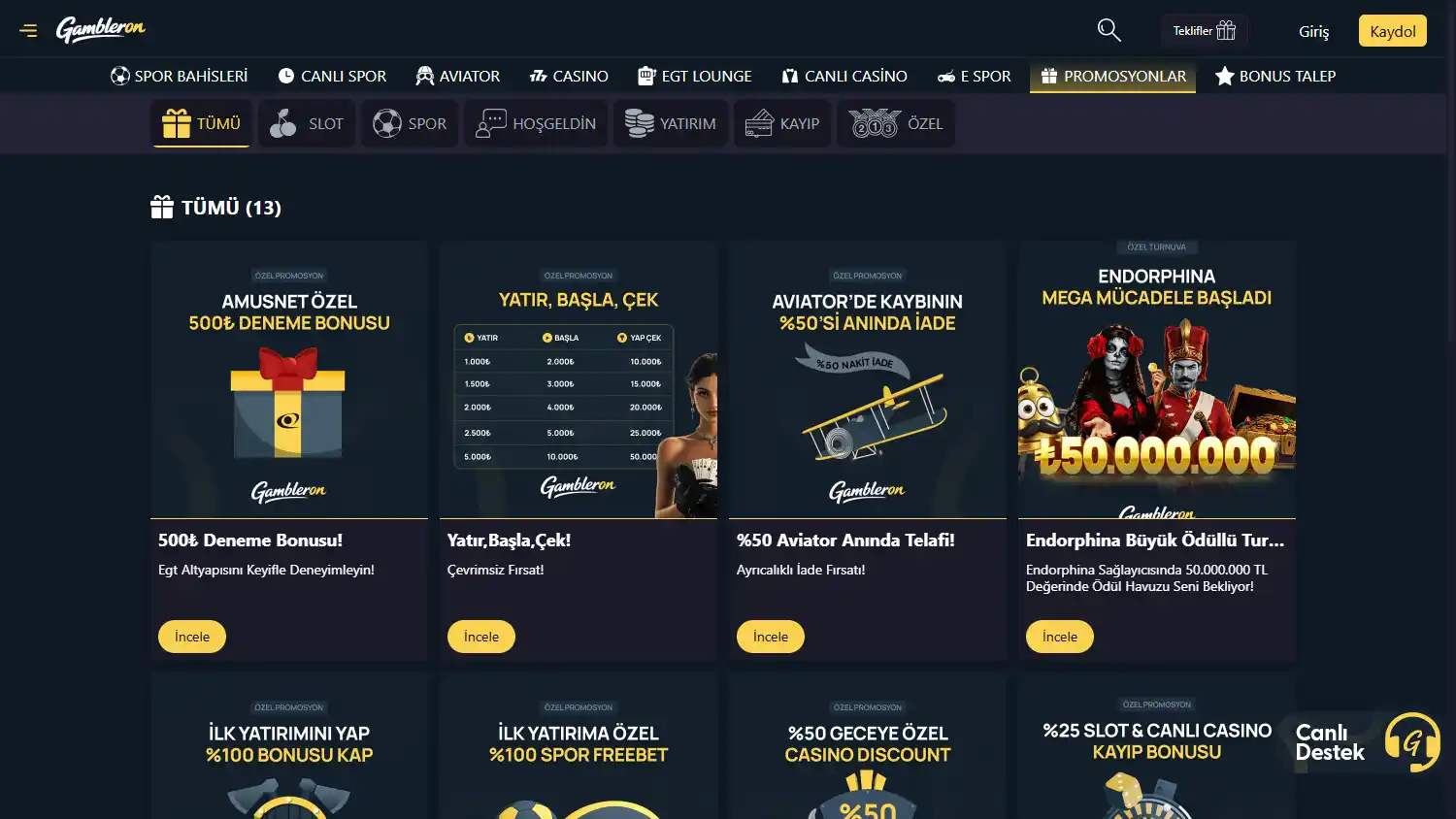 Gambleron Casino screenshot 3