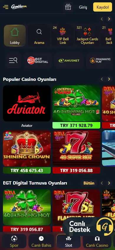 Gambleron Casino screenshot 5