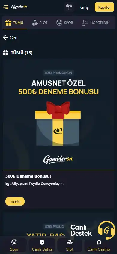 Gambleron Casino screenshot 6