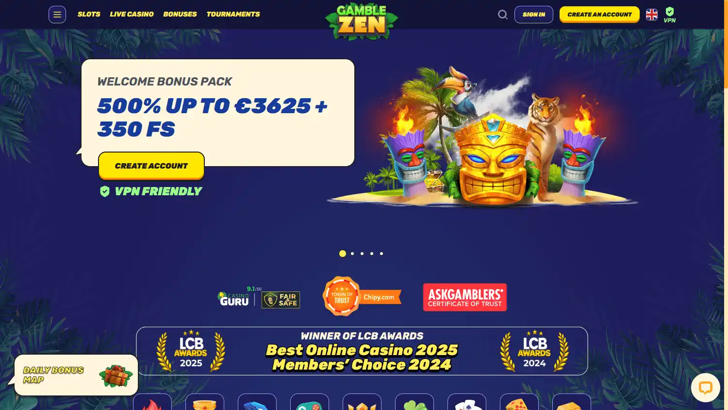 Gamblezen Casino screenshot 1