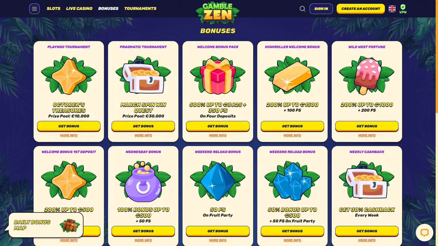 Gamblezen Casino screenshot 3