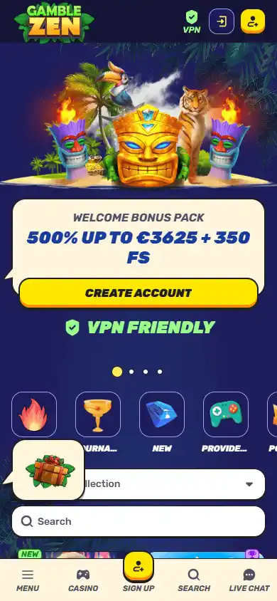 Gamblezen Casino screenshot 5