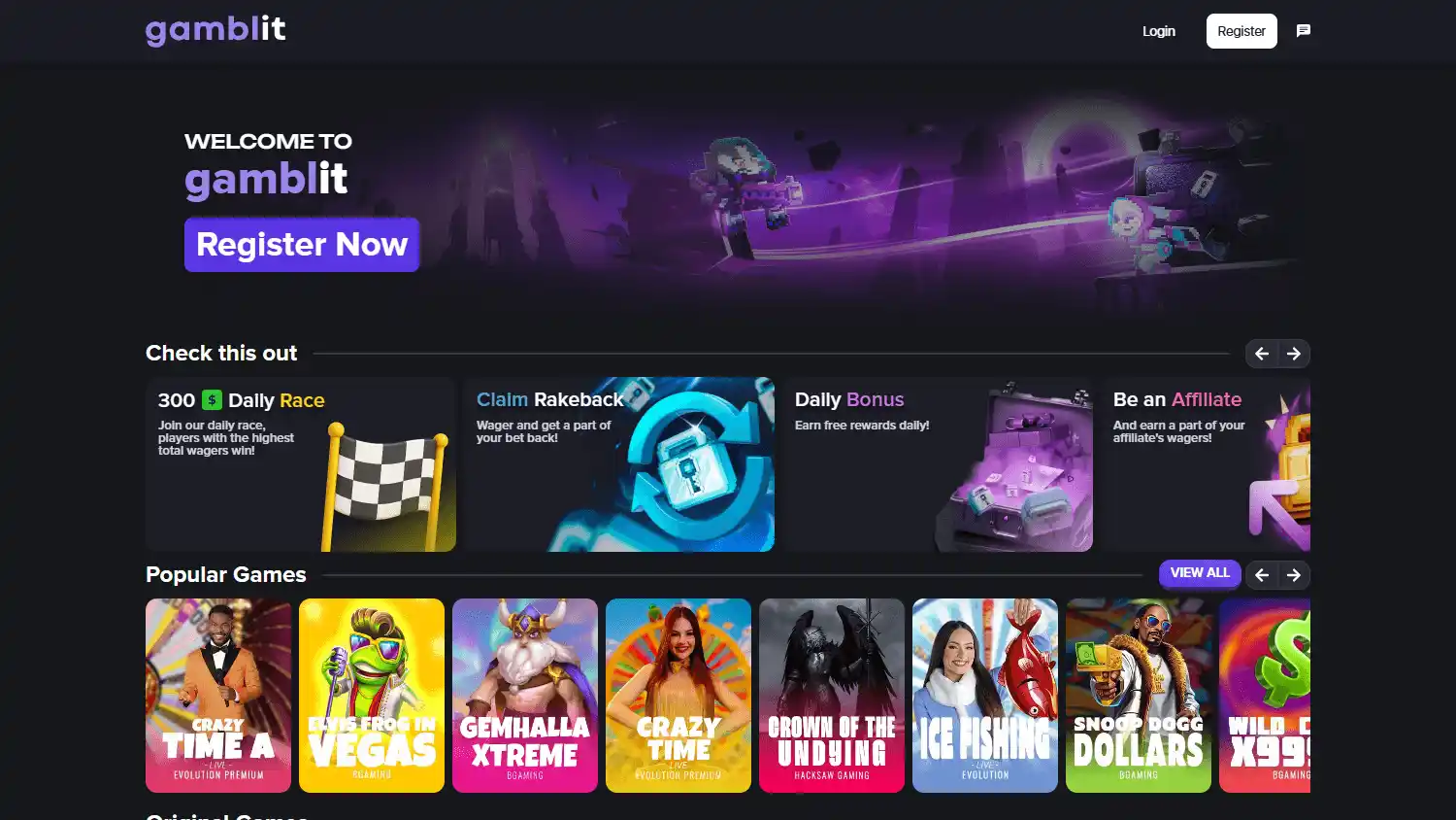 Gamblit Casino screenshot 1