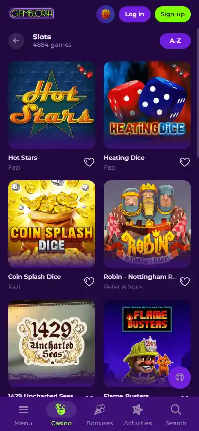 Gambloria Casino screenshot 5