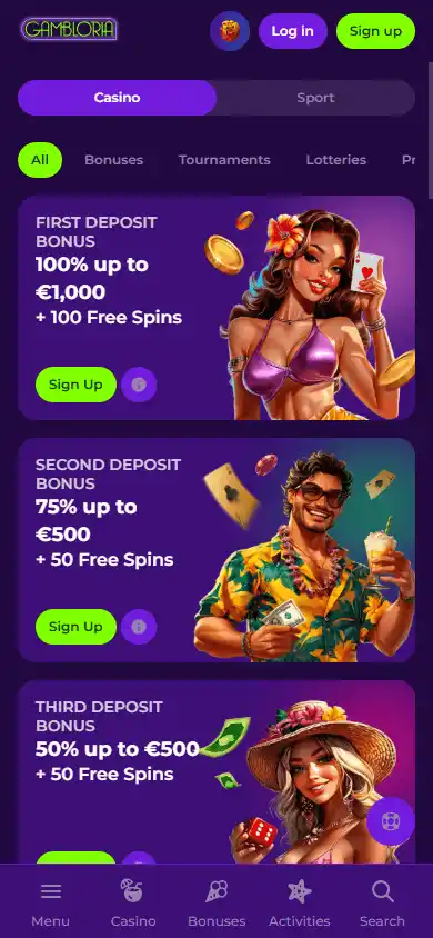 Gambloria Casino screenshot 6