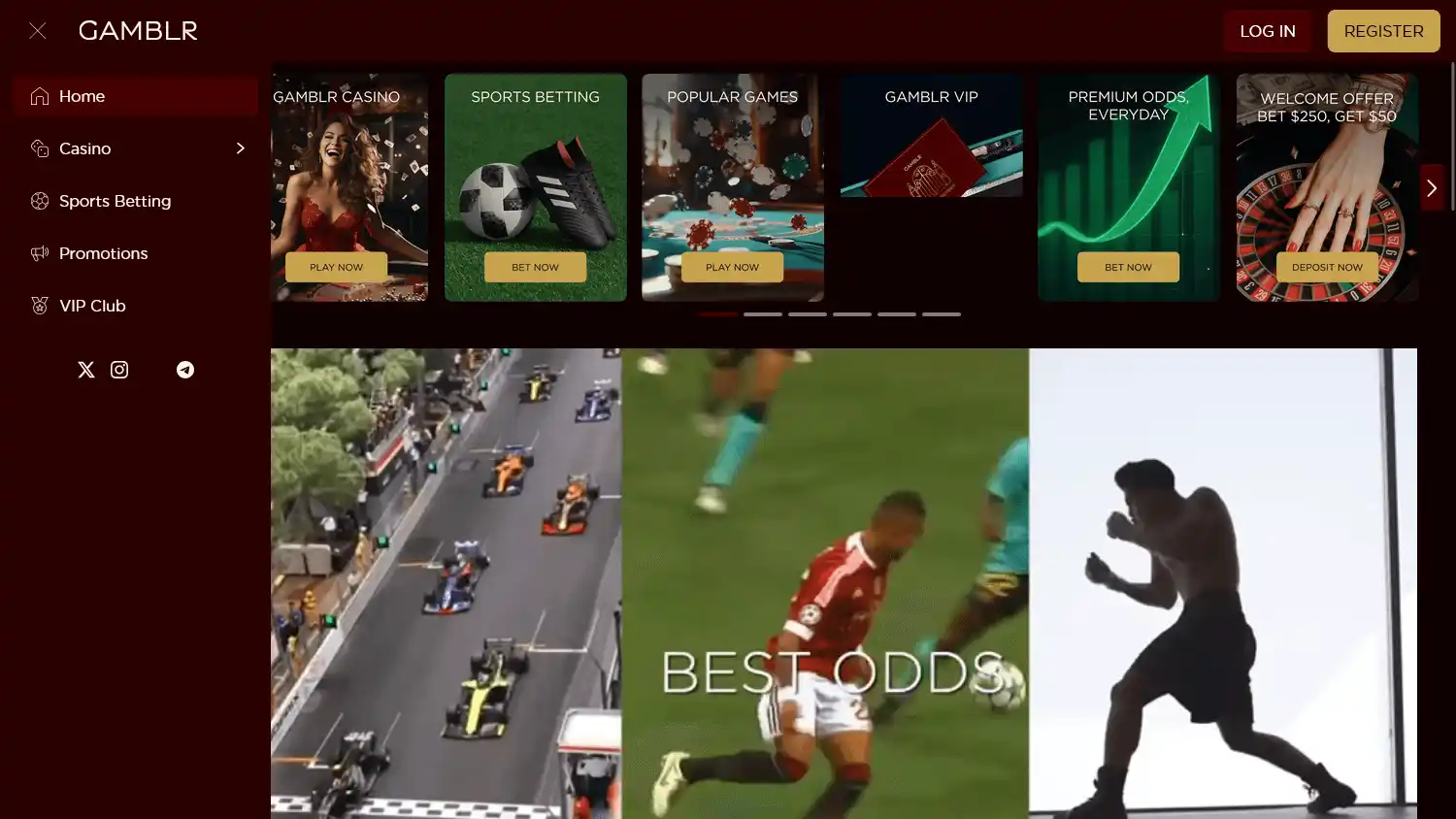 GAMBLR Casino screenshot 1