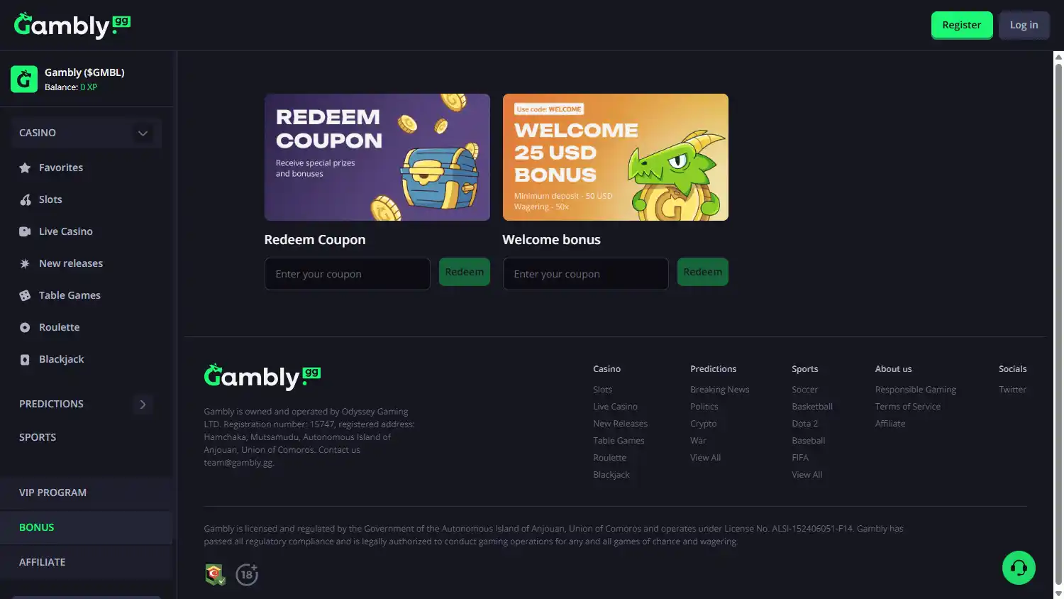 Gambly Casino screenshot 3