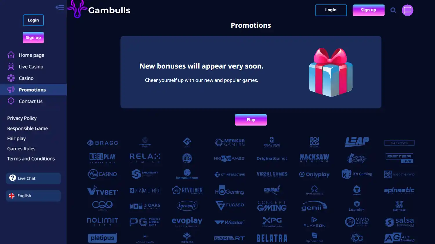 Gambulls Casino screenshot 3