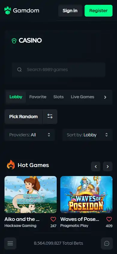 Gamdom Casino screenshot 5