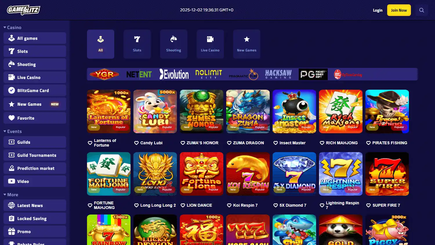 Game Blitz Casino screenshot 2