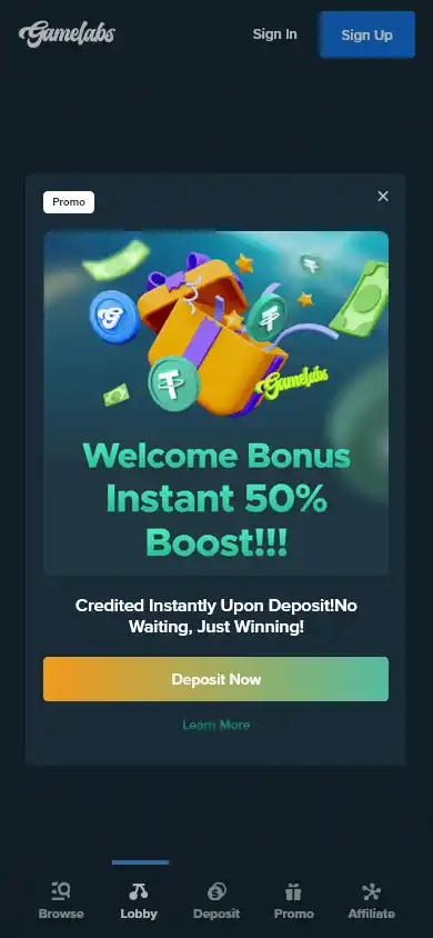 Gamelabs Casino screenshot 3