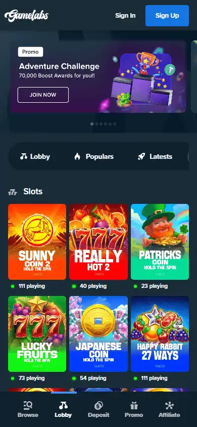 Gamelabs Casino screenshot 5