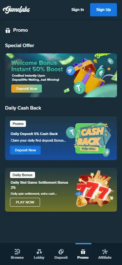 Gamelabs Casino screenshot 6