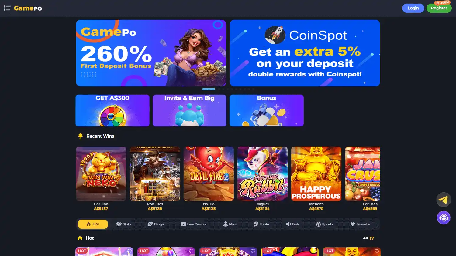 GamePo Casino screenshot 1