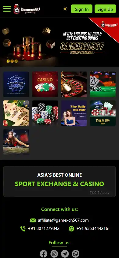Gamexch567 Casino screenshot 4