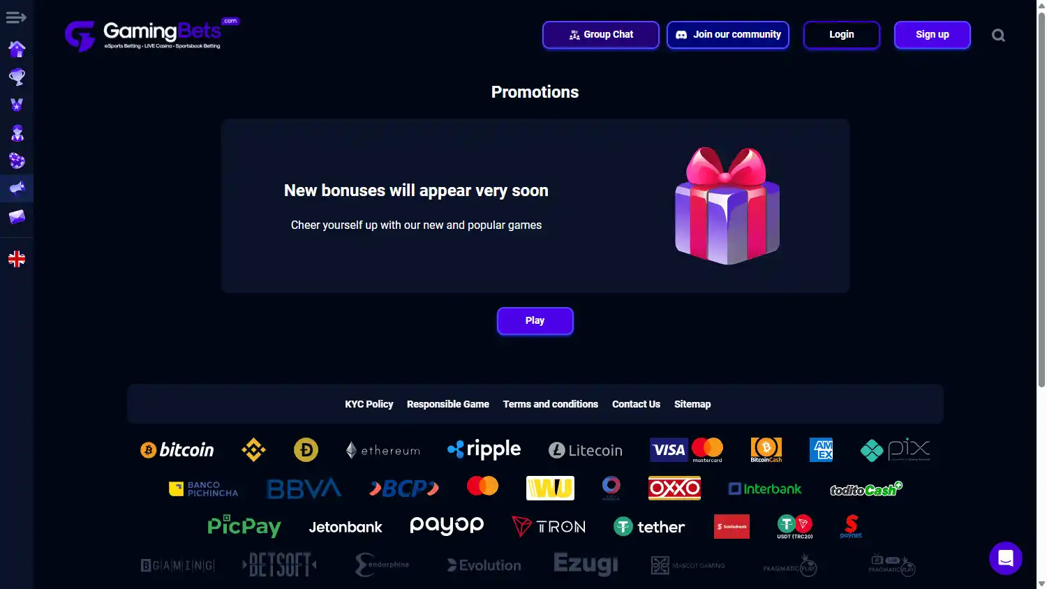 Gaming Bets Casino screenshot 3