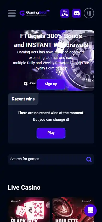 Gaming Bets Casino screenshot 4